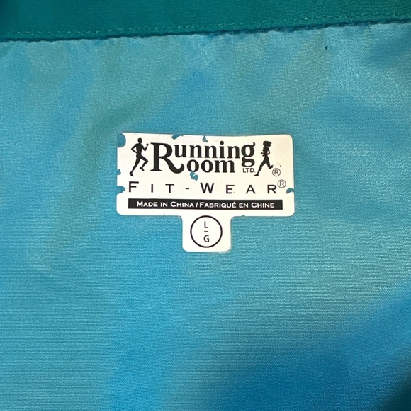 Running Room Reflective Jacket Unisex Large Teal Gorpcore Techwear Activewear - Picture 7 of 9